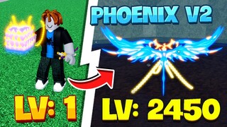 Zeno Thử Thách 100 NGày Thức Tỉnh Phoenix Full V2 Blox Fruit (Level 1 to max in roblox)