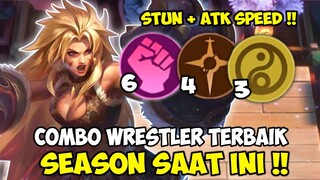 COMBO WRESTLER TERBAIK SEASON SEKARANG !! STUN + ATK SPEED | Magic chess Mobile Legends