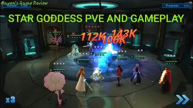 STAR GODDESS WAR LVL71 PVE AND GAMEPLAY ON ANDROID AND IOS 3D HD AND VIRTUAL SUM