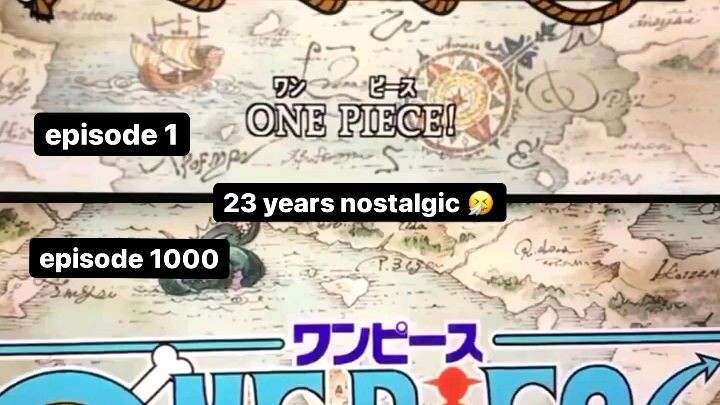 nggak kerasa udah 1000an eps one piece😥                 (video di dapat dari istagram)