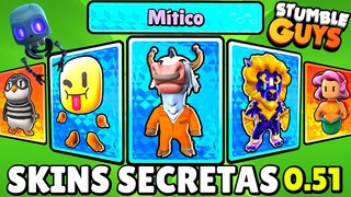 REVELEI AS NOVAS SKINS SECRETAS DA NOVA ATUALIZAÇÃO BETA 0.51 - Stumble Guys