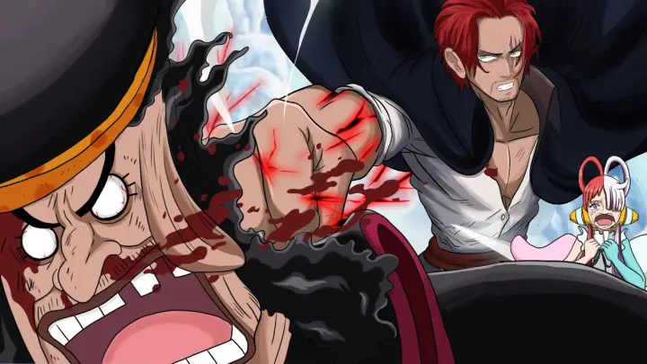 Shanks vs Blackbeard |Yami Yami & Gura Gura No Mi Vs Haki Haoshoku | One Piece Film Red Fan Anime 4K