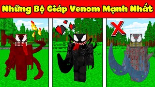 JAYGRAY SÁNG TẠO THÀNH CÔNG NHỮNG BỘ GIÁP VENOM MẠNH NHẤT MINECRAFT | Thử Thách JayGrayVN