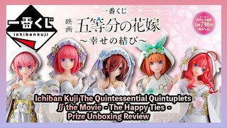 Ichiban Kuji The Quintessential Quintuplets ∬ the Movie - The Happy Ties - #review  #unboxing