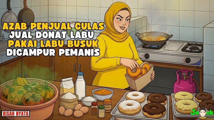 AZAB PENJUAL CULAS JUAL DONAT LABU KUNING PAKAI LABU BUSUK DICAMPUR PEMANIS