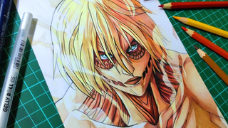 วาดไททันตัวเมีย / Annie leonhart Attack on titan / Attack on Titan
