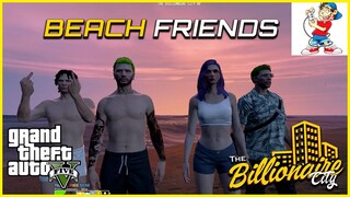 Kulitan sa BEACH with FRIENDS (Beach Friends haha! Laughtrip TO!!) | Billionaire City RP