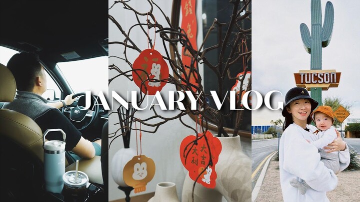 JAN VLOG | From California to Texas | Our Family of Three’s First Road Trip | Happy Chinese New Year
