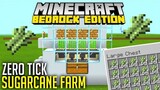 [Tagalog] How to make a Zero-Tick Sugarcane Farm | Minecraft Bedrock Edition