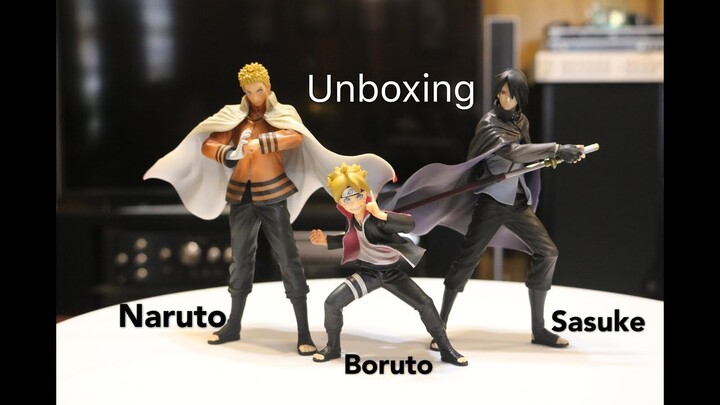 Naruto, Banpresto Naruto Boruto and Sasuke Figure Unboxing.
