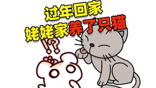 猫：今天家里送上门来了一只仓鼠
