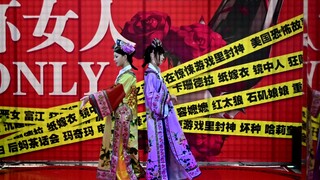 起猛了，商场看到安陵容和甄嬛跳troublemaker
