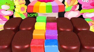 ASMR ไอศกรีมช็อคโกแลต, มาร์ชเมลโลว์ป๊อป, เรนโบว์ คิวบ์