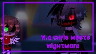 Chris meets Nightmare||Gacha Club||FNAF