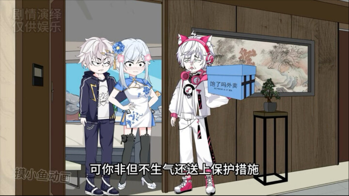男子在酒店遇到女朋友，接下来他的举动让女友很不解！