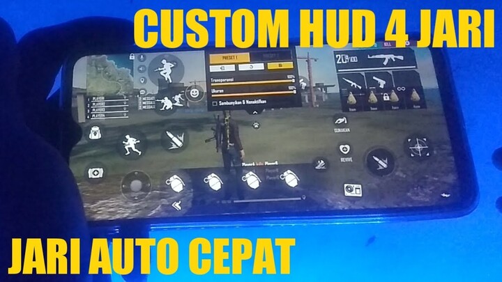 CARA SETTING CUSTOM HUD FREE FIRE 4 JARI TERBARU 2021! PEMULA WAJIB TAU!!!