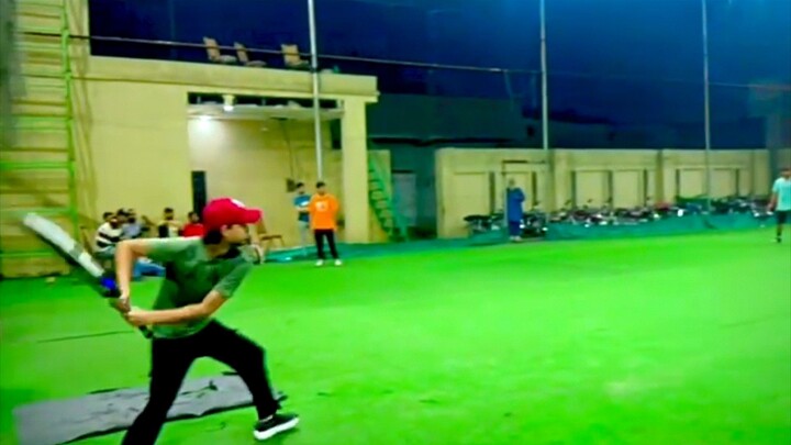 Indoor cricket 🏏 Straight six ✨