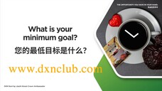 德信中国 6 机会在您手中 What is your minimum goal - DXN 初级研讨会 #德信中国 #dxnchina #德信业务