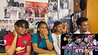IDOLS FANBOYING AND FANGIRLING OVER BTS (BTS FANGIRLS AND FANBOYS) (REACTION)