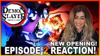 NEW OPENING & ENDING! Demon Slayer Season 2 Episode 2 + Opening 2 & Ending 2 REACTION!