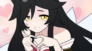 Ahri: Please play cards with me like this! ❤️