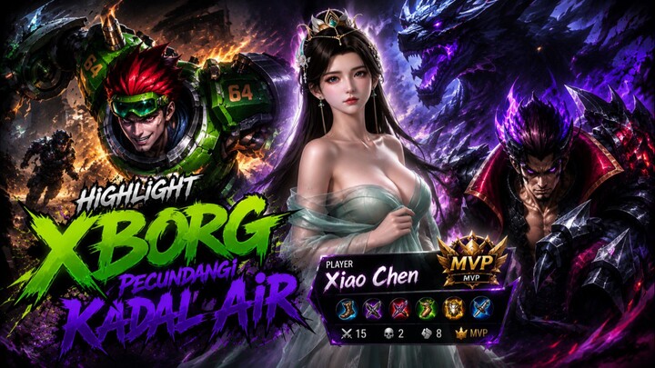Highlight XBorg pecundangi Kadal Air -MLBB