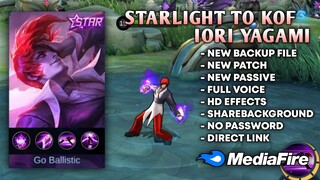 New Chou Starlight To KOF Skin Script No Password | Full Voice Iori Yagami Script | Mobile Legends