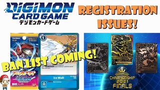 Digimon TCG Ban List Incoming & Finals Registration Issues! (Digimon TCG News)