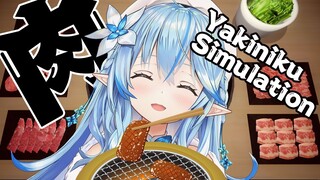 【Yakiniku Simulation】昼活で焼肉、もはや飯テロ【雪花ラミィ/ホロライブ】