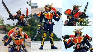 仿剧照外拍分享 万代 假面骑士铠武 柳橙装甲 真骨雕 shf 橙神
