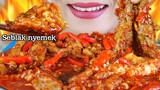 BIKIN NGILER PEDASNYA, SEBLAK  JELETET NYEMEK TOPPING CEKER, SEAFOOD, MAKARONI | EATING SOUNDS