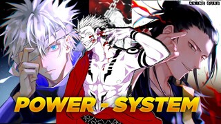 jujutsu kaisen power system in hindi