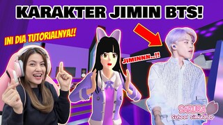 TUTORIAL MUNCULIN KARAKTER JIMIN BTS TERBARU!! MUDAH BANGET!! SAKURA SCHOOL SIMULATOR - PART 683