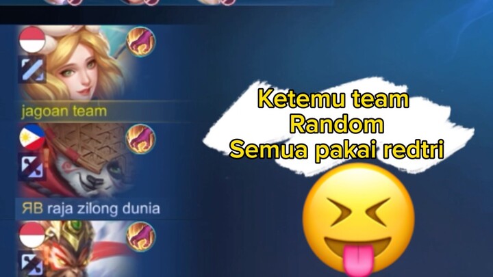 Ketemu random kompak makai redtri di Rank Lejend🤣