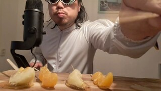 ASMR Tanghulu Apple & Tanghulu Mandarin Orange Eating Sounds