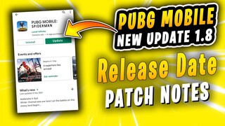 1.8 Update Pubg Mobile Release Date & Time | 1.8. Update Delayed | 1.8 Update Pubg Patch Notes