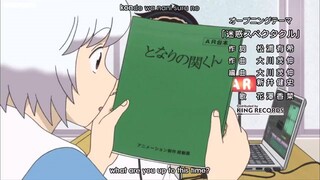 tonari_no_seki-kun episode 1 [English sub] the master of killing time.# Dominos