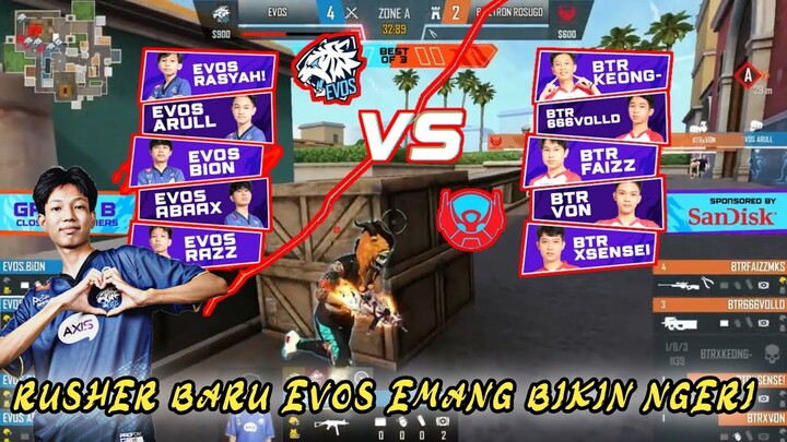 INI DIA❗RUSHER BARU EVOS, SKILNYA BIKIN NGERI | TURNAMEN FREE FIRE INDONESIA