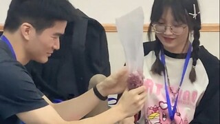 Whose roommate is still acting like an elementary school student even after entering college?