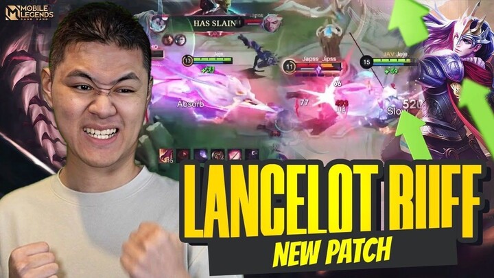 AKHIRNYA LANCELOT DI BUFF NEW PATCH! JEJE OTW GLOBAL 1 LANCELOT - Mobile Legends