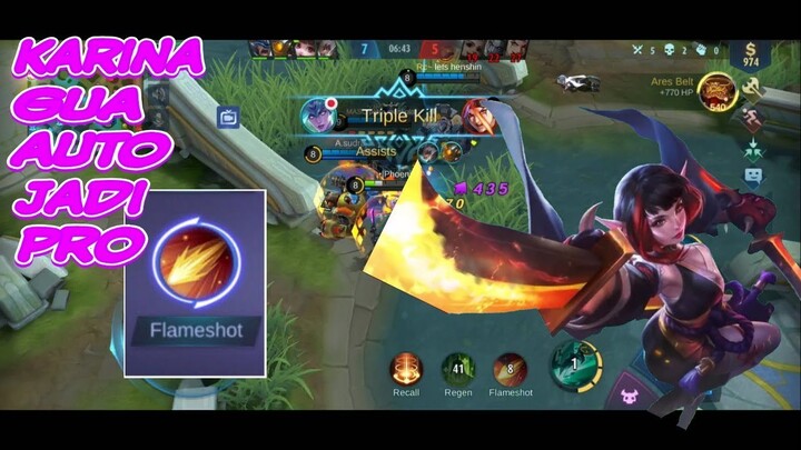 KARINA SPELL FLAMESHOT MAIN DI MODE RANK!!