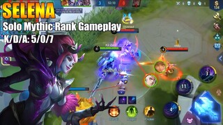 Selena Solo Mythic Rank Gameplay | Road to top1 global Squad