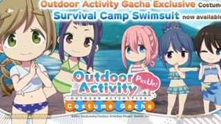 Mencoba gacha costume Summer's !! [Laidback camp All-in-one]