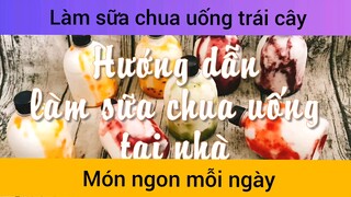 Làm sữa chua uống trái cây