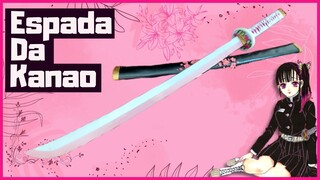 Como fazer a espada da Kanao | Kanao Nichirin Tutorial | Demon Slayer Cosplay