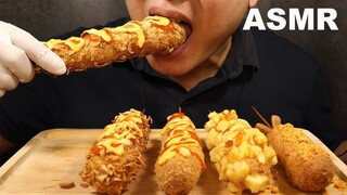 ASMR EATING KOREAN CORNDOG | NO TALKING | MAKAN CORNDOG KOREA