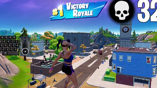 32 Elimination Solo vs Squads ชนะการเล่นเกมเต็มรูปแบบ Season 3 (แป้นพิมพ์ Fortnite PC)
