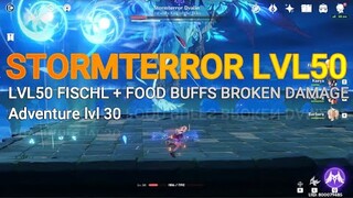 Stormterror lvl 50 (DVALIN) GUIDE EASY Low stats + Food buffs AR30 Genshin Impact