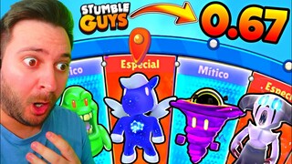 🔥 GANÉ 18 SKINS GRATIS en la nueva ruleta de STUMBLE GUYS!! 🔥 SKINS 0.67