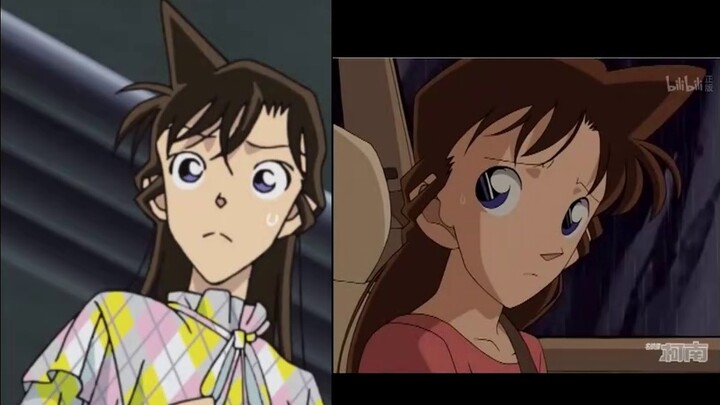 The change in the style of Conan animation - taking Mao Lilan as an example, extreme examples are no